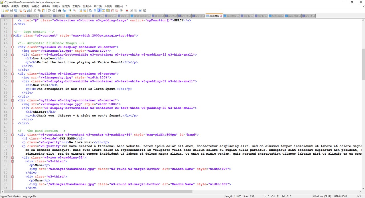 Notepad++網頁設計軟體