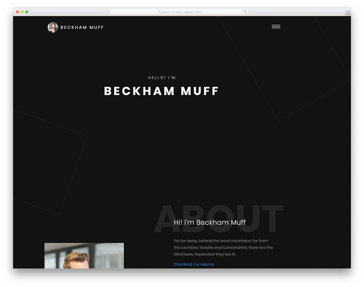 beckham-作品集網站架設